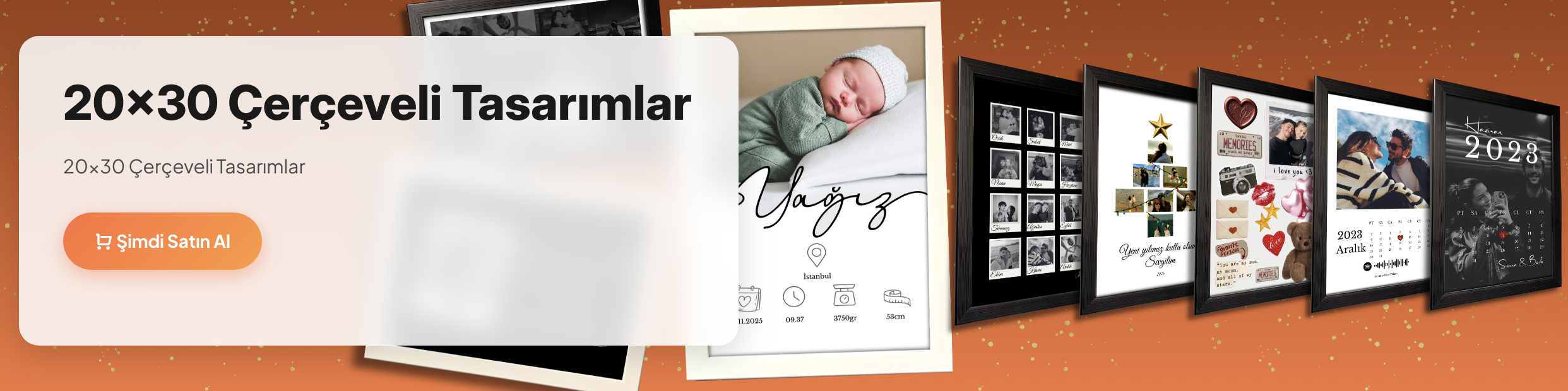 20x30cm Çerçeveli Hediyelik Tasarımlar