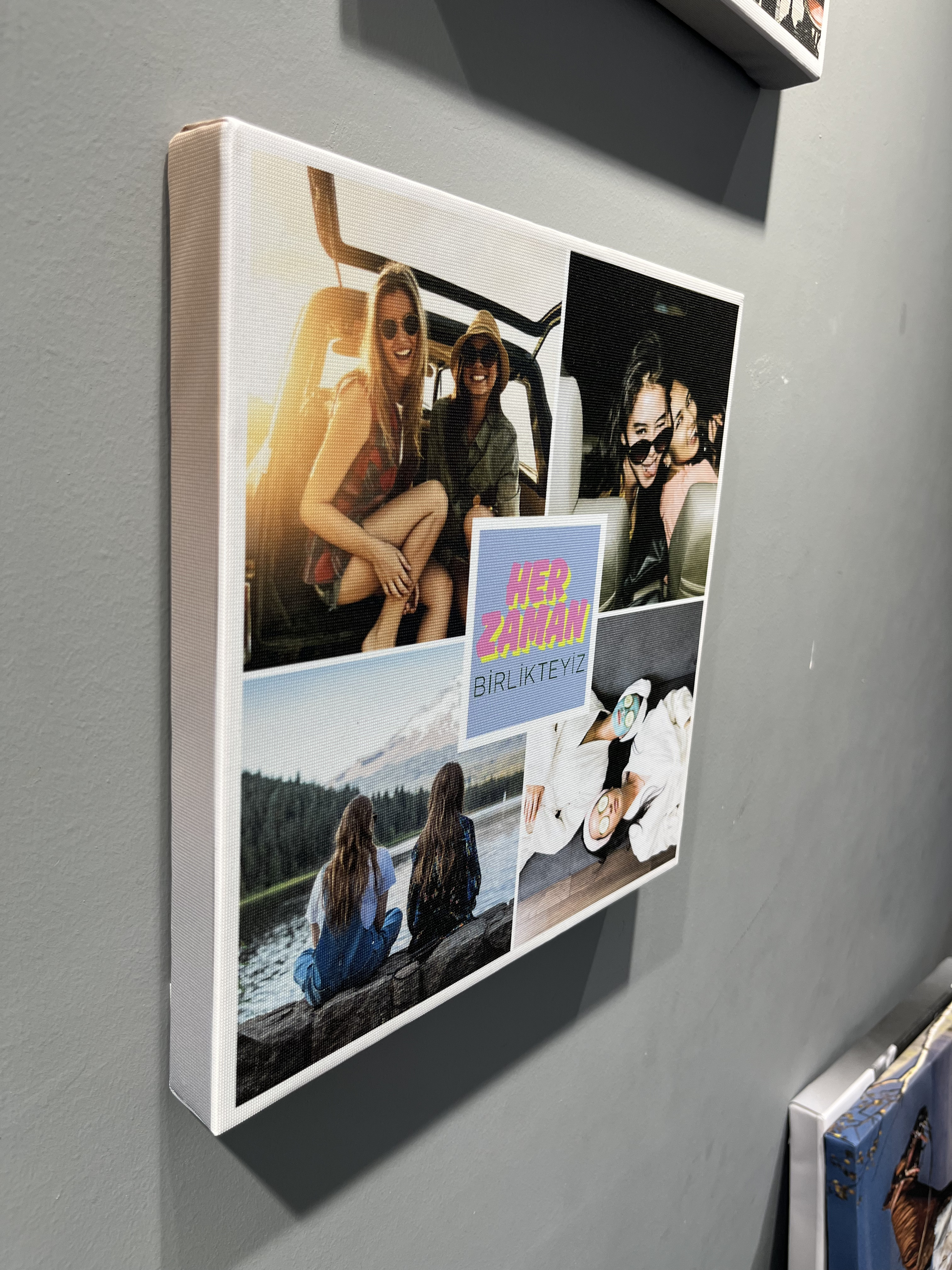 Kişiye Özel Arkadaşlık Kanvas Tablo 30x30