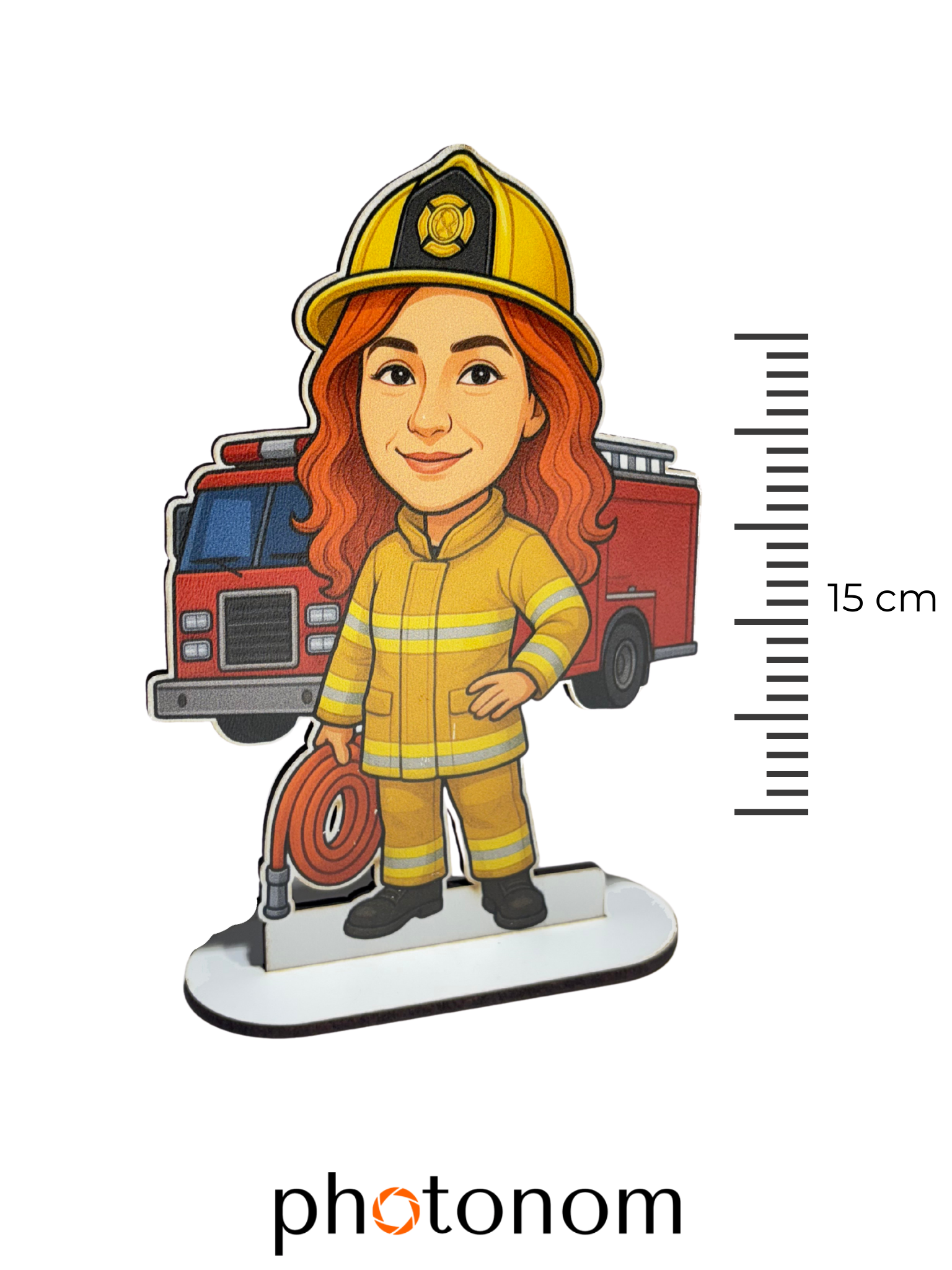 İtfaiyeci kadın Figür Ölçü Görseli