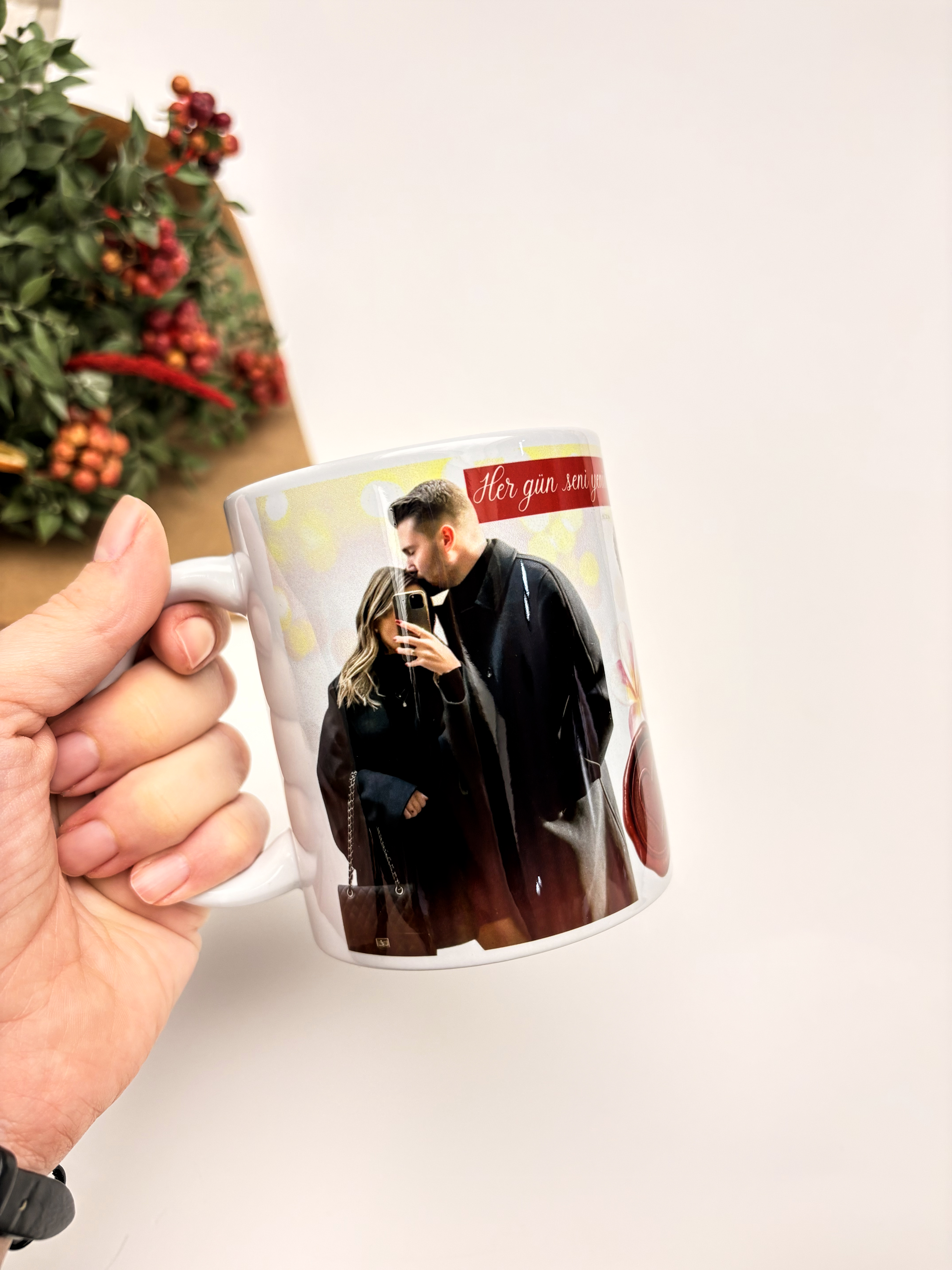 Sevgililer Günü Özel Fotoğraf Baskılı 2'li Kupa (2 Adet)